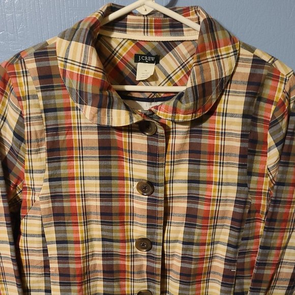 J. Crew Plaid Coat/Blazer